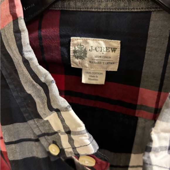 Vintage J. Crew “Washed Tartan” plaid button down size large. EUC. - Picture 3 of 10